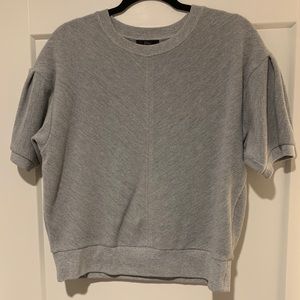 J crew short sleeve grey sweater